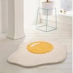 Cashmere Imitation Wool Poached Egg Rug for Bedroom Anti-slip Floor Mat Ins Nordic Doormat Soft Comfortable Door Home Carpet