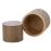 Nesting Coffee Table Set of 2, Modern Round Coffee Table with Non-Slip Feet, Walnut Wooden Circle Accent Tables for Small Spaces