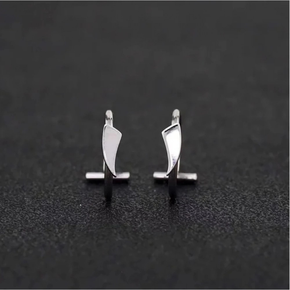 2PCS Trendy 10mm Stainless Steel Punk Clip on Fake Piercing Nose Wrap Lip Rings Unisex Nose Ring Women Men Tusk Body Jewelry