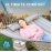 Double Hammock with Stand for Outside, Rope Hammocks with Polyester Pad 2 Person, 12ft Heavy Duty Stand, Extra Pillow