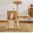 Cat Tree Luxury Cat Towers with Double Condos Spacious Perch Cat Hammock Fully Wrapped Scratching Sisal Post and Dangling Balls